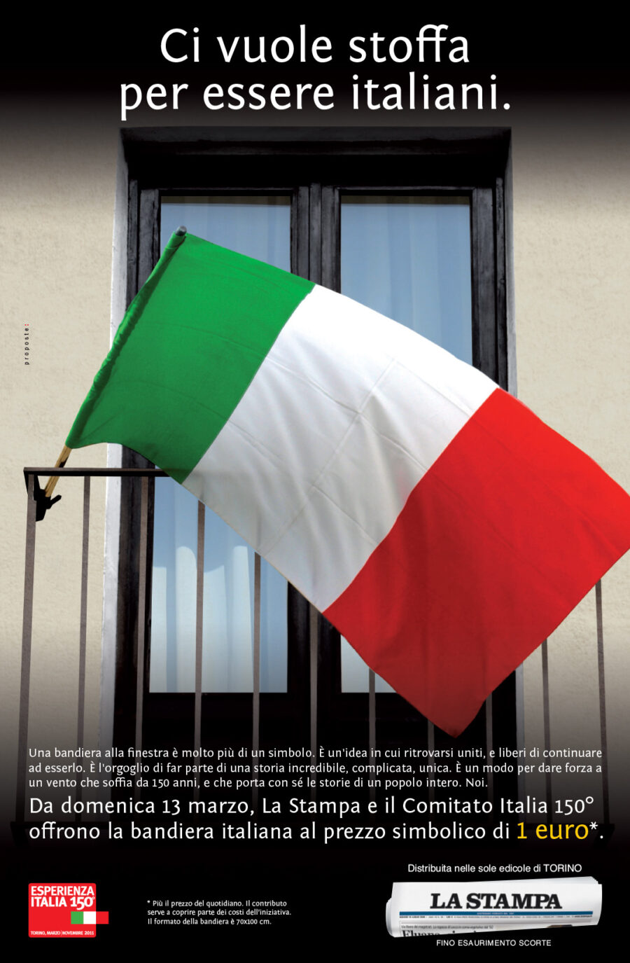 Campagna stampa Bandiera italiana